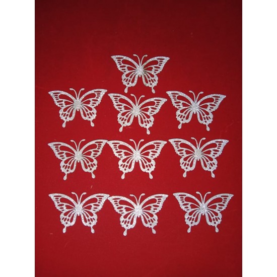 Cake Decor 10 pcs Golden Butterfly Happy Birthday Theme Paper Topper For Cake And Cupcake