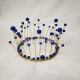 Blue Crown Cake Topper