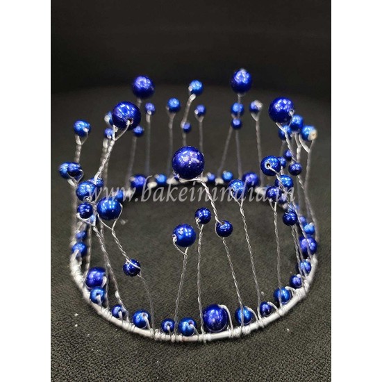 Blue Crown Cake Topper