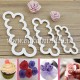 Easiest Rose Ever Cutter for Cake Decorating Set of 3