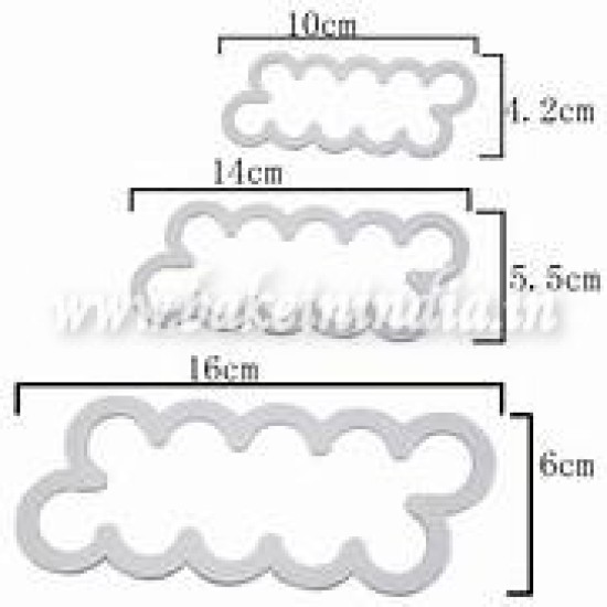 Easiest Rose Ever Cutter for Cake Decorating Set of 3