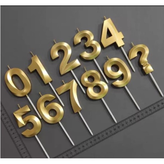  Numbers Candle 0 TO 9 SIZES  for Birthday Cake Decoration