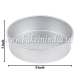 Aluminium Round Cake Pan Tin Mould 8-inches x 3 Inches Height