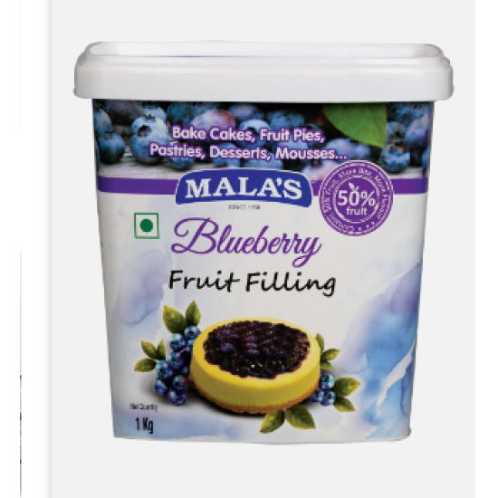 Mala's Blue Berry Fillings - 1kg Bucket