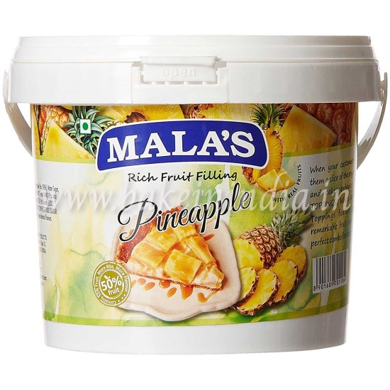 Mala's Pineapple Fillings - 1kg Bucket