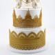 Confect Glistening Gold Edible Lace 100 GM