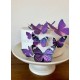 Tastycrafts Pre-Cut Wafer Paper | Stick-on Cake decor (Large Purple Butterfly)