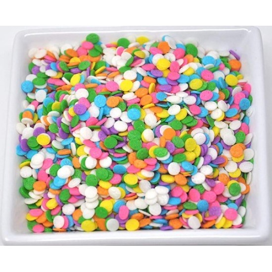  Edible Confetti Sprinkles Cake Cookie Cupcake Quins Pastel Sequin-100 Gram