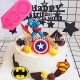 3 Cavity Superheroes Fondant Mould