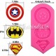 3 Cavity Superheroes Fondant Mould