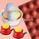 15 Half Sphere Silicone Mould Tray for Cake (3.8 cm Diameter of Each Cavity)