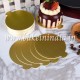 Cake Base 8 Inch (10 Pieces In 1 pack) Round. Golden Colour.