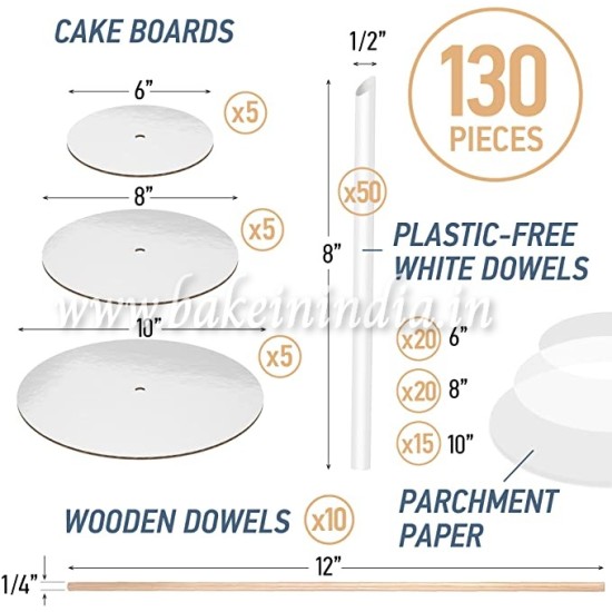 Cake Cards Round 7" (Pack of 10)