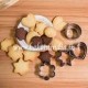 12Pcs/Set Stainless Steel Heart Flower Round Star Biscuit and Fondant Cutters