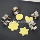 12Pcs/Set Stainless Steel Heart Flower Round Star Biscuit and Fondant Cutters