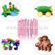 47 Piece Fondant Cake Cookie Plunger Cutter Sugarcraft Flower Leaf Butterfly Heart Shape Decorating Mold