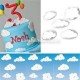 Cloud Shape Fondant Cutter & Sugarcraft Cake Decorating 5-Pieces Set