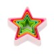 Star Shaped Plastic Cookie Cutter Multicolor for Fondant Cake & Biscuit (5 Piece Set)