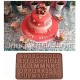 Alphabet Chocolate Silicon Mould for Garnishing