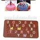 Alphabet Chocolate Silicon Mould for Garnishing