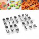 36pcs/Set Stainless Steel Alphabet Letters & Numbers Cutters for Cookies/Fondant Cake Decorating