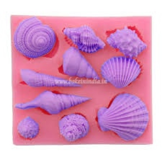 Seashell Silicone Mould for DIY Resin, Clay, Fondant Cake and Craft